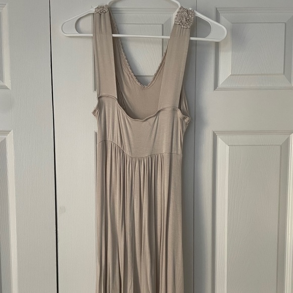 Champagne Colored Sequence Dress - Picture 3 of 3
